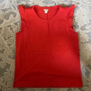 J Crew flutter sleeve top